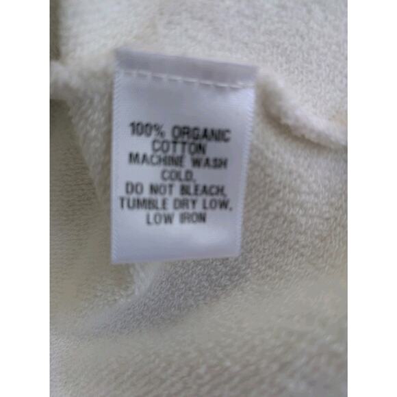 Emerson Fry Sweatshirt Raw Edge White Turtleneck XS Minimalist Crop Luxe Top - Picture 6 of 10